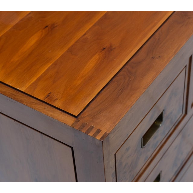 Vintage Nightstand in Yew from Gordon Russell, 1988, Set of 2 For Sale - Image 9 of 18