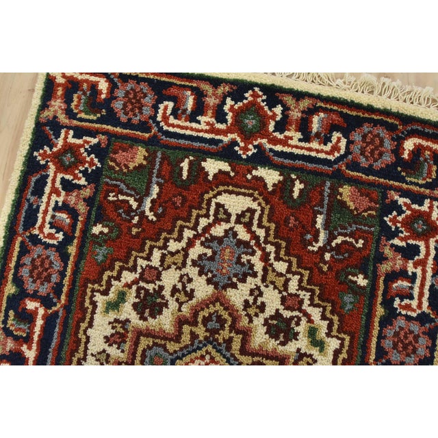 2020s Heriz Rug 2′ X 3’1” Ivory Wool Traditional Hand-Knotted Oriental Carpet For Sale - Image 5 of 8
