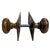 Bronze Antique American Bronze Door Knobs With Door Plates - 5 Pieces For Sale - Image 8 of 9