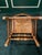 Wood Late 20th Century Heirloom Maple Ladderback Side Chair – Colonial Style With Rush Seat For Sale - Image 7 of 8