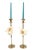 Brass Candlesticks Shells Seashells Pair For Sale - Image 14 of 15