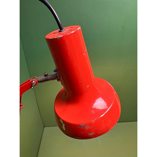 Bright Orange Scissor Lamps by SIS, Germany, 1970s For Sale - Image 9 of 10