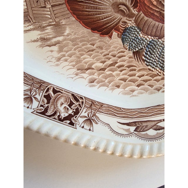 Ceramic Large Johnson Brothers Turkey Platter For Sale - Image 7 of 15