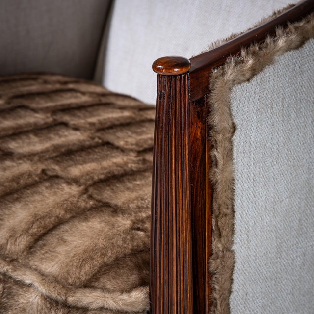 Art Deco Pair of Art Deco Armchairs, France, circa 1920 For Sale - Image 3 of 11