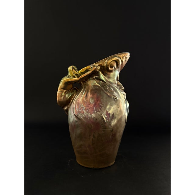 Late 19th Century Ceramic Jug with Metallic Luster Glaze from Delphin Massier For Sale - Image 9 of 13