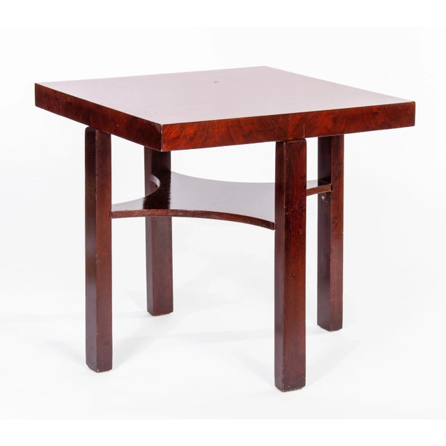 1920s Art Deco Seating Ensemble, Canape, Armchairs and Center Table, Ca. 1920, Set of 4 For Sale - Image 5 of 7