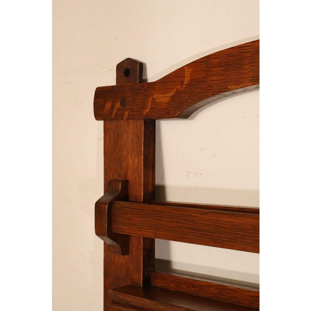 Antique Gustav Stickley Mission Oak Plate Rack #903 For Sale - Image 15 of 18
