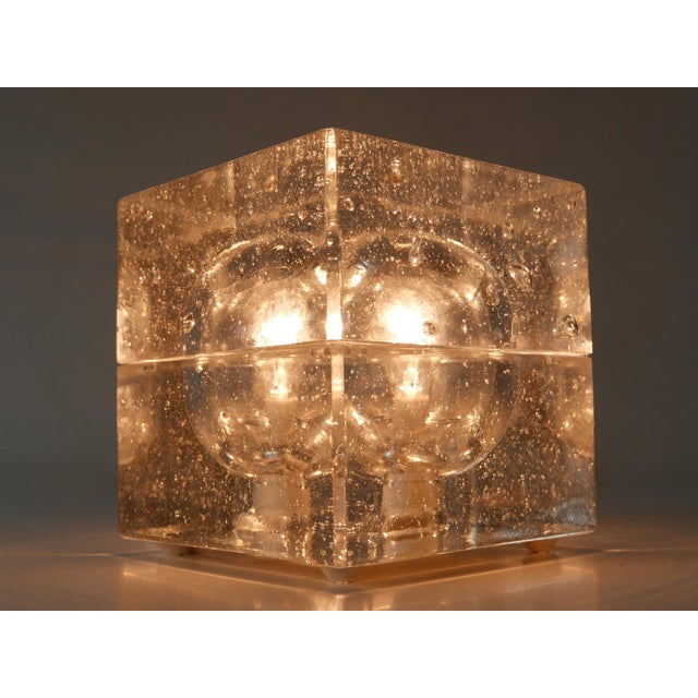 Hand Blown Cubic Table Lamps by Müller & Zimmer, 1970s, Set of 2 For Sale - Image 14 of 18