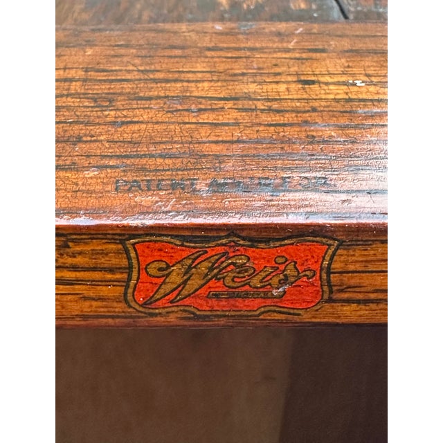 Early 20th Century Antique Arts & Crafts Oak Four Drawer External Frame Office File Cabinet For Sale - Image 5 of 10