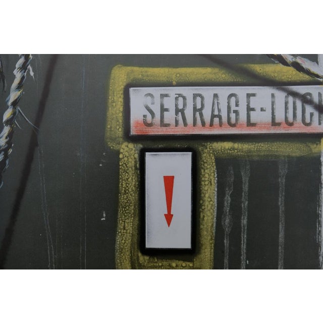 Serrage Lock Poster after Peter Klasen For Sale - Image 5 of 7