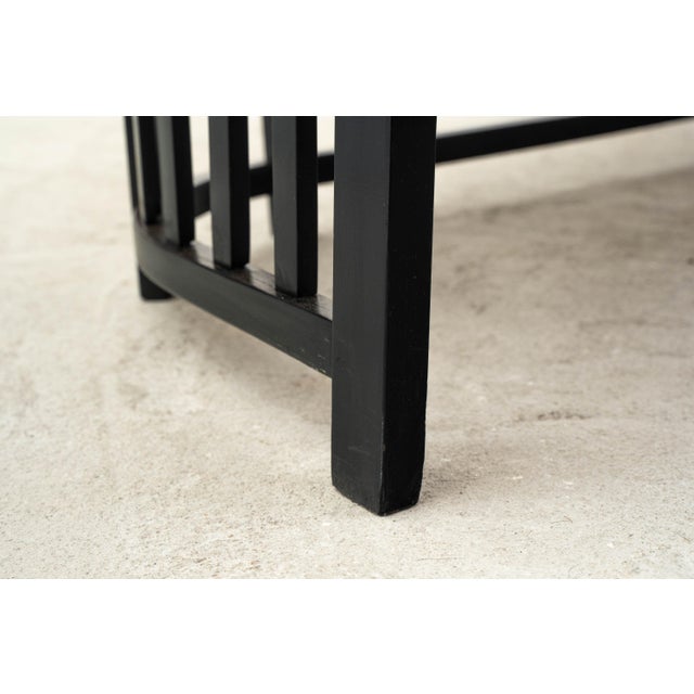 Fledermaus Sofa in Black-Finished Beech and Red Leather by Josef Hoffmann for Jacob & Josef Kohn, 1890s For Sale - Image 12 of 18