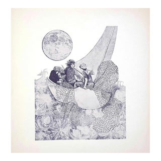 Mayling Mack Holm "Wynken Blynken and Nod" Lullaby Print 1975 For Sale