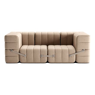 Flexible Two-Seater Sofa with Armrests by Ambivalenz, Set of 7 For Sale