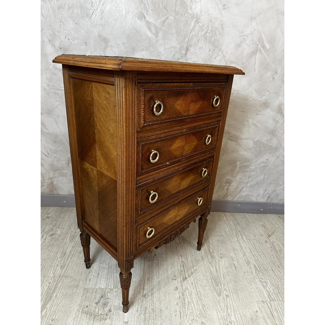 Walnut Chest of Drawers, 1920s For Sale - Image 11 of 15