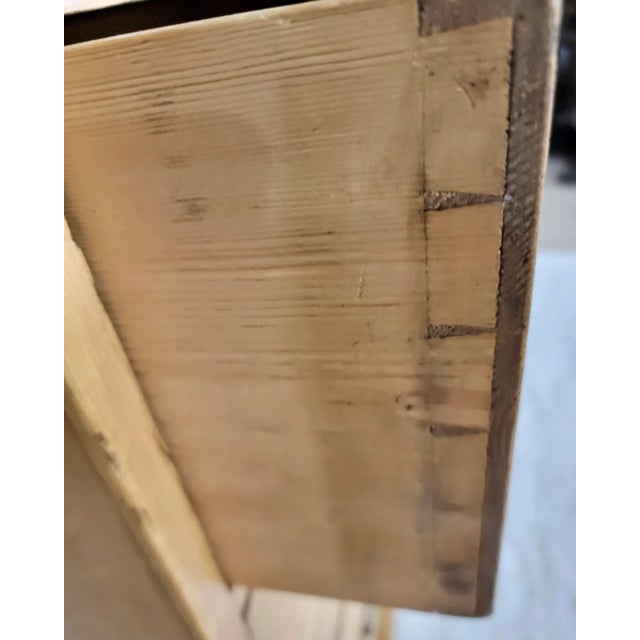 Antique English Pine 3 Drawer Chest of Drawers - Circa 1900 For Sale - Image 12 of 13