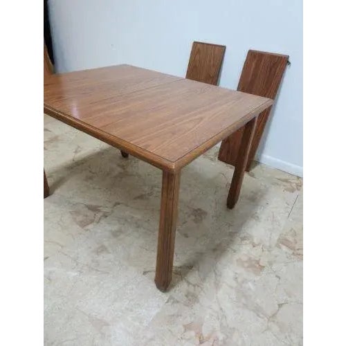 Brandt Ranch Oak Rustic Lodge Dining Room Work Table Chairish