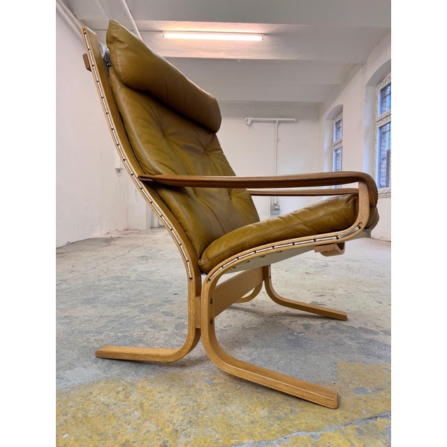 Siesta Chair in Genuine Leather by Ingmar Relling for Westnofa For Sale - Image 11 of 11