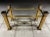 Brass Italian Brass Console Table Base After Mastercraft For Sale - Image 8 of 12