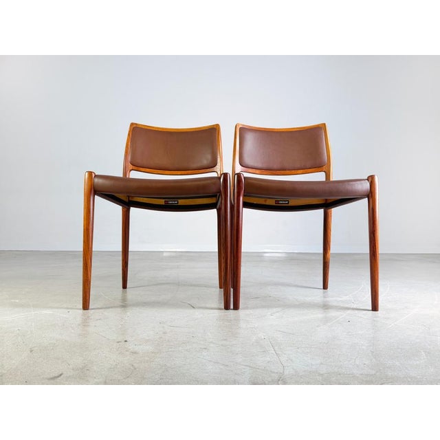 Mid-Century Modern Set of Chairs by Niels Otto Møller For Sale - Image 3 of 13