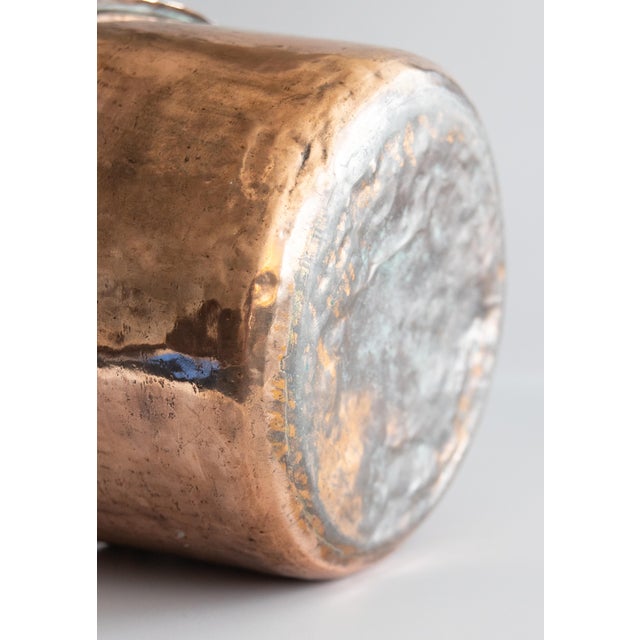 Large 19th-Century French Hammered Copper Pot For Sale - Image 10 of 12