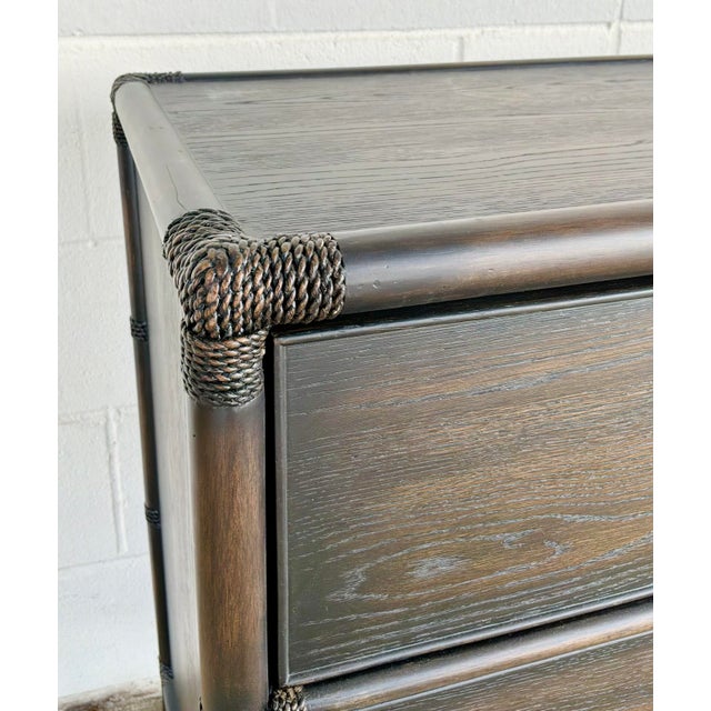 Contemporary Hooker Organic Modern Bamboo and Rope Retreat Chest of Drawers For Sale - Image 3 of 6