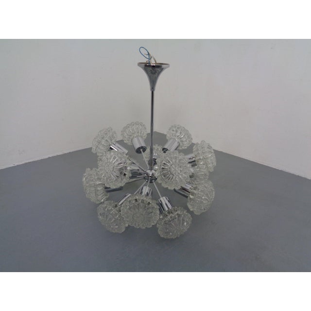 Large Space Age Sputnik Hanging Lamp with 18 Glasses by Richard Essig, Gerrmany, 1960s For Sale - Image 14 of 18