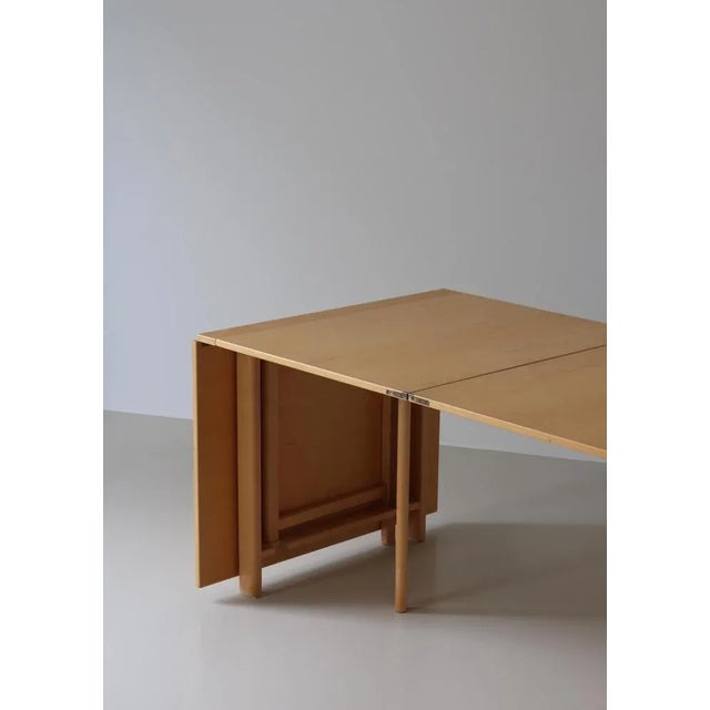 Maria Flap Folding Table in Karelian Birch attributed to Bruno Mathsson ...
