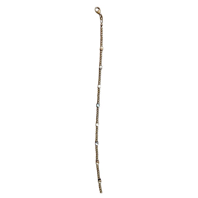 Delicate Ball Bracelet in 18 Karat Yellow Gold 5.0 Gm, 7 Inch Long For Sale - Image 4 of 8