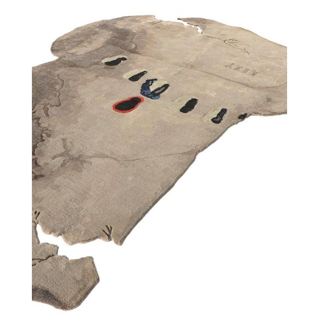 Hand-Knotted Fragment II Rug in Linen, Wool & Silk by Dinodo Studio Designed by Dominik Scharfer Limited Edition of 9...