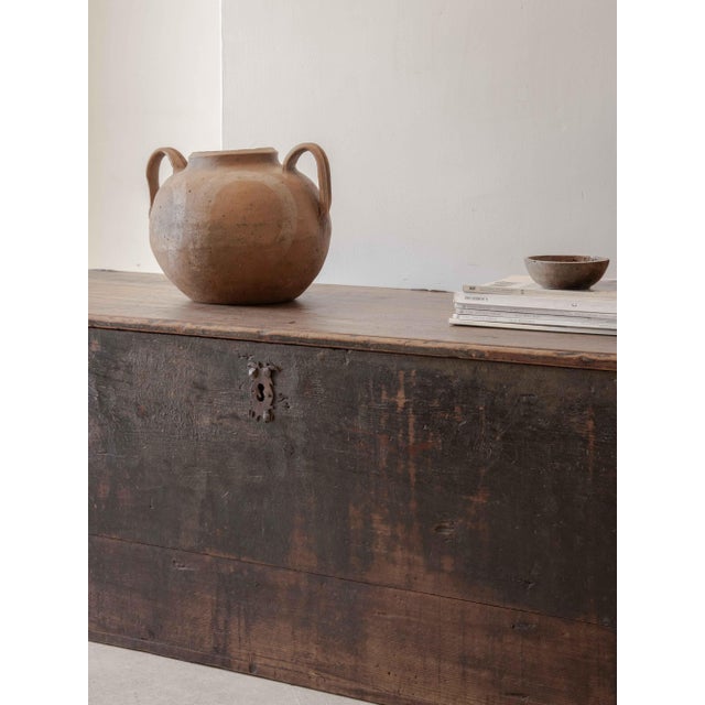 Long Spanish Catalan Trunk, 18th Century For Sale - Image 3 of 10
