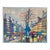 Mid-Century Modern Impressionist Paris Cityscape Oil Painting For Sale
