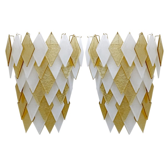 Italian Modern Murano Glass Sconces, 2000, Set of 2 For Sale