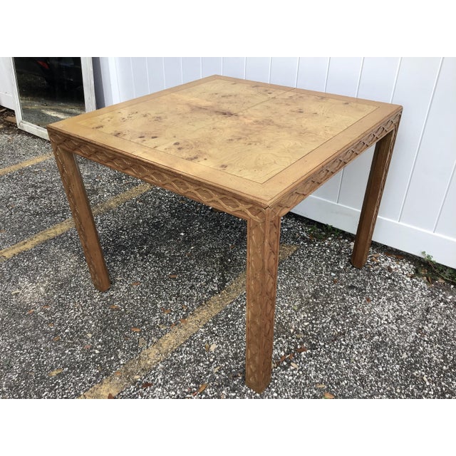 Henredon Chinese Chippendale Burl Dining Table Chairish