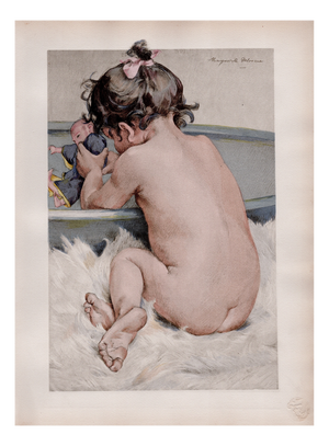 Marguerite Delorme, La Poupée, Nude, 1899, Original Lithograph