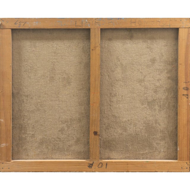 Brown "Hungarian Landscape" by Leonid Unik, Post-Impressionist Oil For Sale - Image 8 of 8