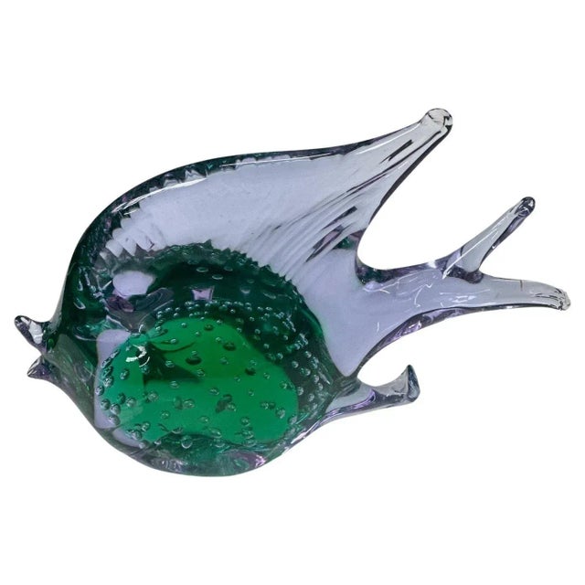 Vintage Colorful Murano Glass Fish Figurines- Set of 7 For Sale In Los Angeles - Image 6 of 12