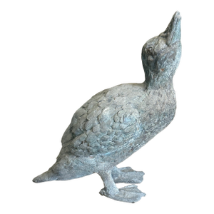 Antique Zinc Garden Duck Statue