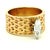 1970s FJG 14k Gold Basket-Weave Ring With Marquise Diamond, Size 5 For Sale - Image 12 of 14