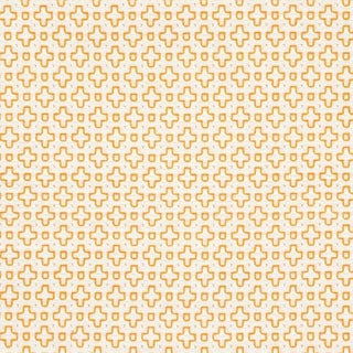 Sample - Schumacher Scout Embroidery Fabric in Orange For Sale