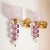 1990s Pink and Purple Murano Glass Sconces - a Pair For Sale - Image 4 of 13