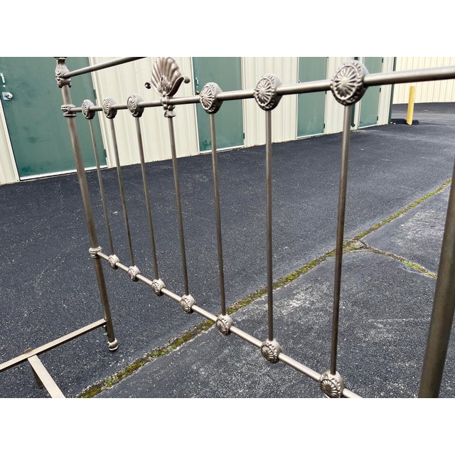 Brass Victorian Brass Queen Bed Frame For Sale - Image 8 of 12