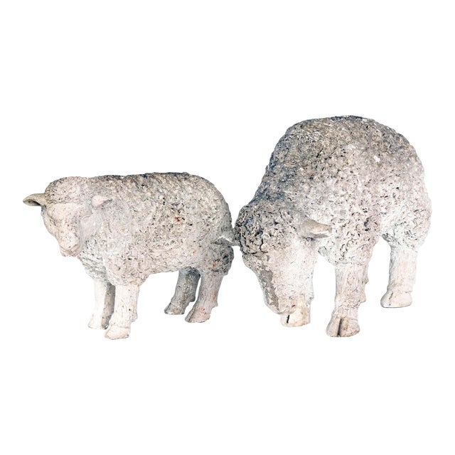 Pair Sheep Tabletop Accessory, English 20th Century For Sale
