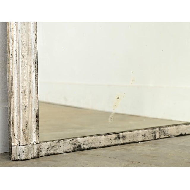 Mid 19th Century French Silver Gilt Louis Philippe Mantel Mirror For Sale In Baton Rouge - Image 6 of 10