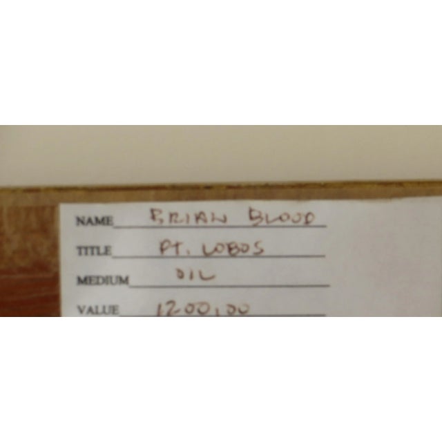 Impressionist Point Lobos, California Brian Blood Plein Air Oil Painting For Sale - Image 3 of 7