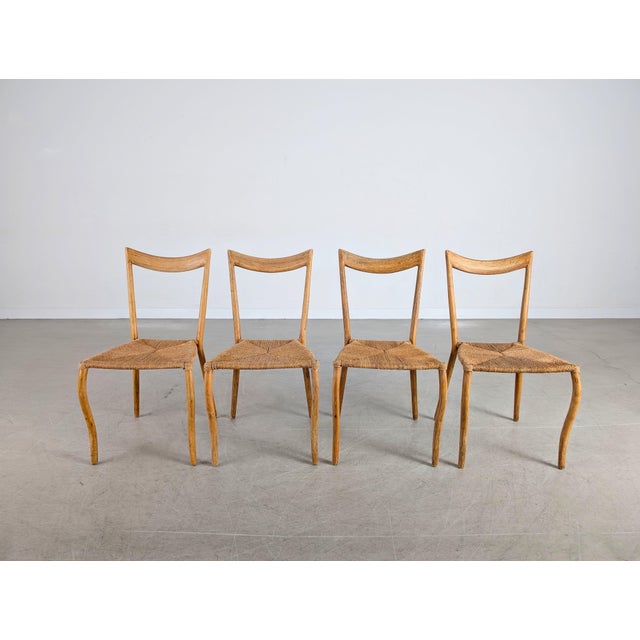 We are offering a beautiful and extremely rare set of four chairs from the British premium manufacturer Jasper Conran for...