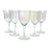 Vintage Mid-Century Modern Lustre Iridescent Rainbow Pearl Optic Wine Glasses - Set of 5 For Sale