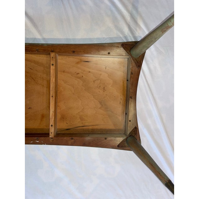 Mid 20th Century Wood and Tiles Coffee Table Rectangular With Side Handles For Sale In Tampa - Image 6 of 12