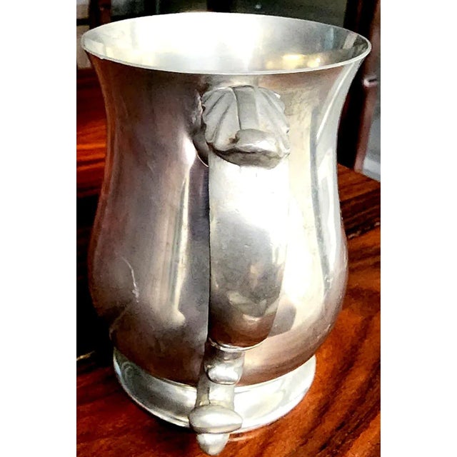 1950s Rand Vintage English Pewter Tankard Mug For Sale - Image 5 of 13