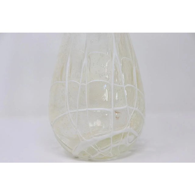 1980s Italian Vase in Transparent Murano Art Glass, 1980s For Sale - Image 5 of 12