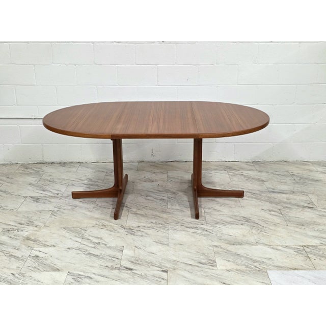 JOC Möbler 1950s Teak Trestle Base Dining Table by Karl Erik Ekselius For Sale - Image 4 of 10